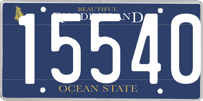 RI license plate 15540