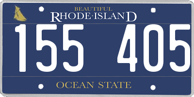 RI license plate 155405
