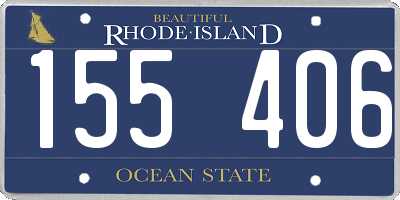 RI license plate 155406