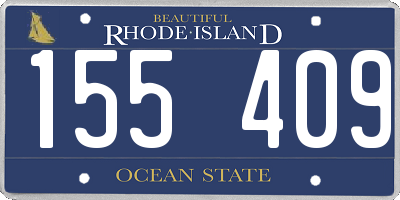 RI license plate 155409