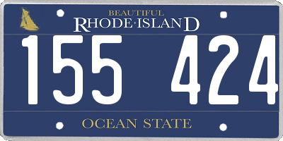 RI license plate 155424