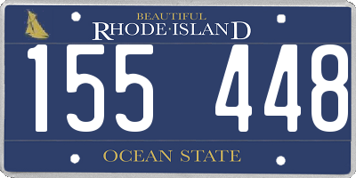 RI license plate 155448