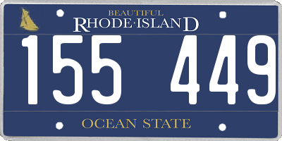 RI license plate 155449