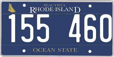 RI license plate 155460