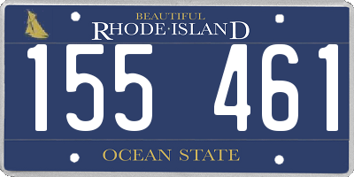RI license plate 155461