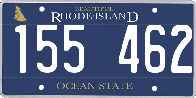 RI license plate 155462