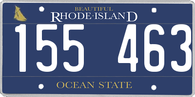 RI license plate 155463