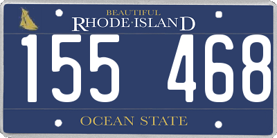 RI license plate 155468