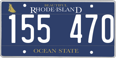 RI license plate 155470