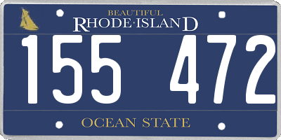 RI license plate 155472