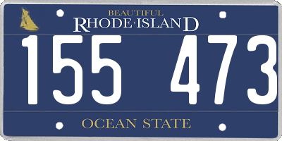 RI license plate 155473
