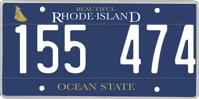 RI license plate 155474