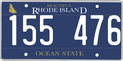 RI license plate 155476