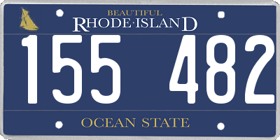 RI license plate 155482