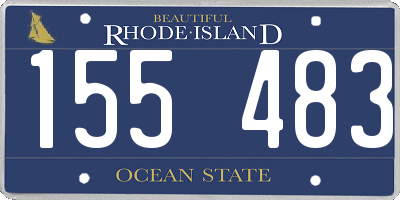 RI license plate 155483