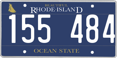 RI license plate 155484