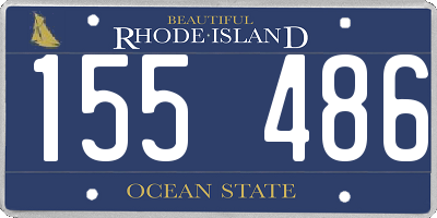RI license plate 155486