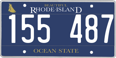 RI license plate 155487