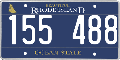 RI license plate 155488