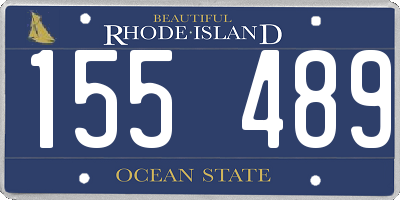 RI license plate 155489
