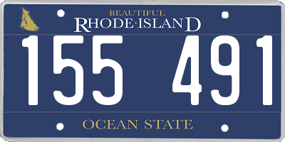 RI license plate 155491