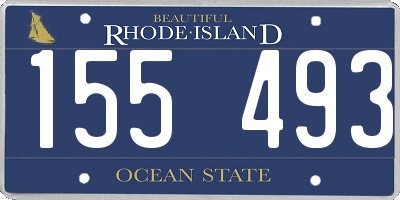 RI license plate 155493