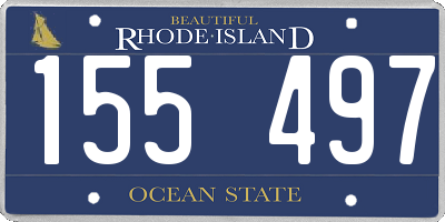 RI license plate 155497
