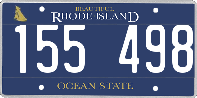RI license plate 155498