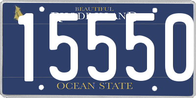 RI license plate 15550