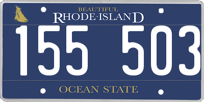 RI license plate 155503
