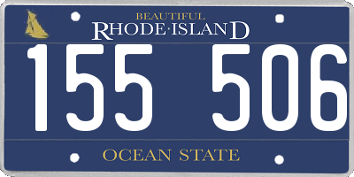 RI license plate 155506