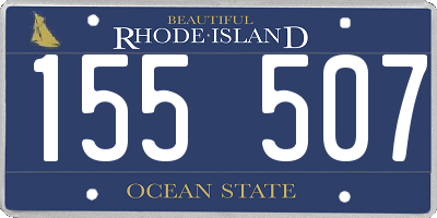 RI license plate 155507