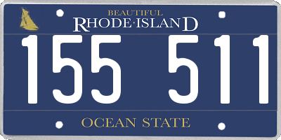 RI license plate 155511