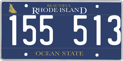RI license plate 155513