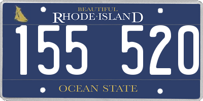RI license plate 155520