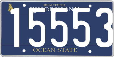 RI license plate 15553