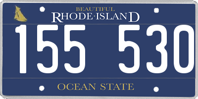 RI license plate 155530