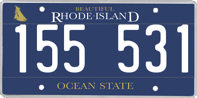 RI license plate 155531