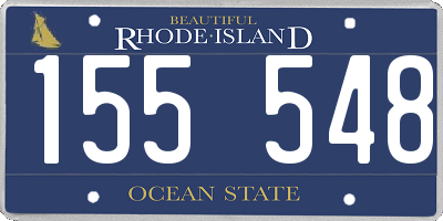 RI license plate 155548