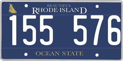 RI license plate 155576