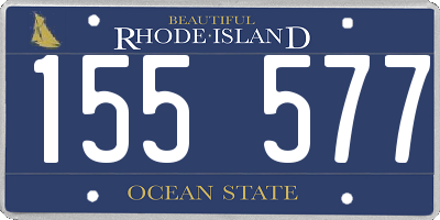 RI license plate 155577