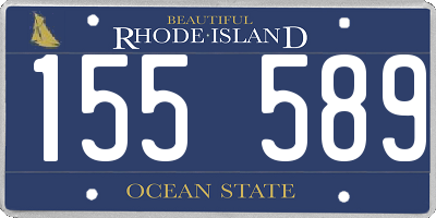 RI license plate 155589