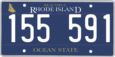 RI license plate 155591