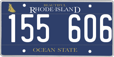 RI license plate 155606