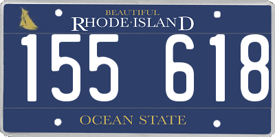 RI license plate 155618