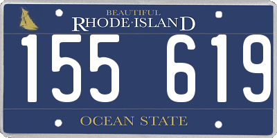 RI license plate 155619