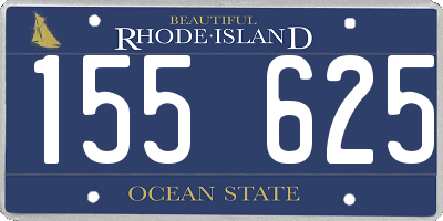 RI license plate 155625