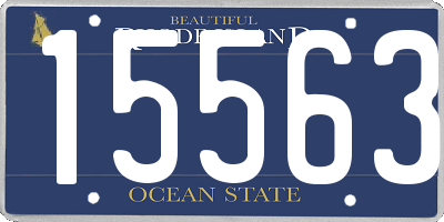 RI license plate 15563