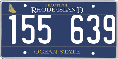 RI license plate 155639