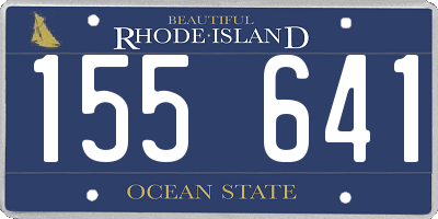 RI license plate 155641